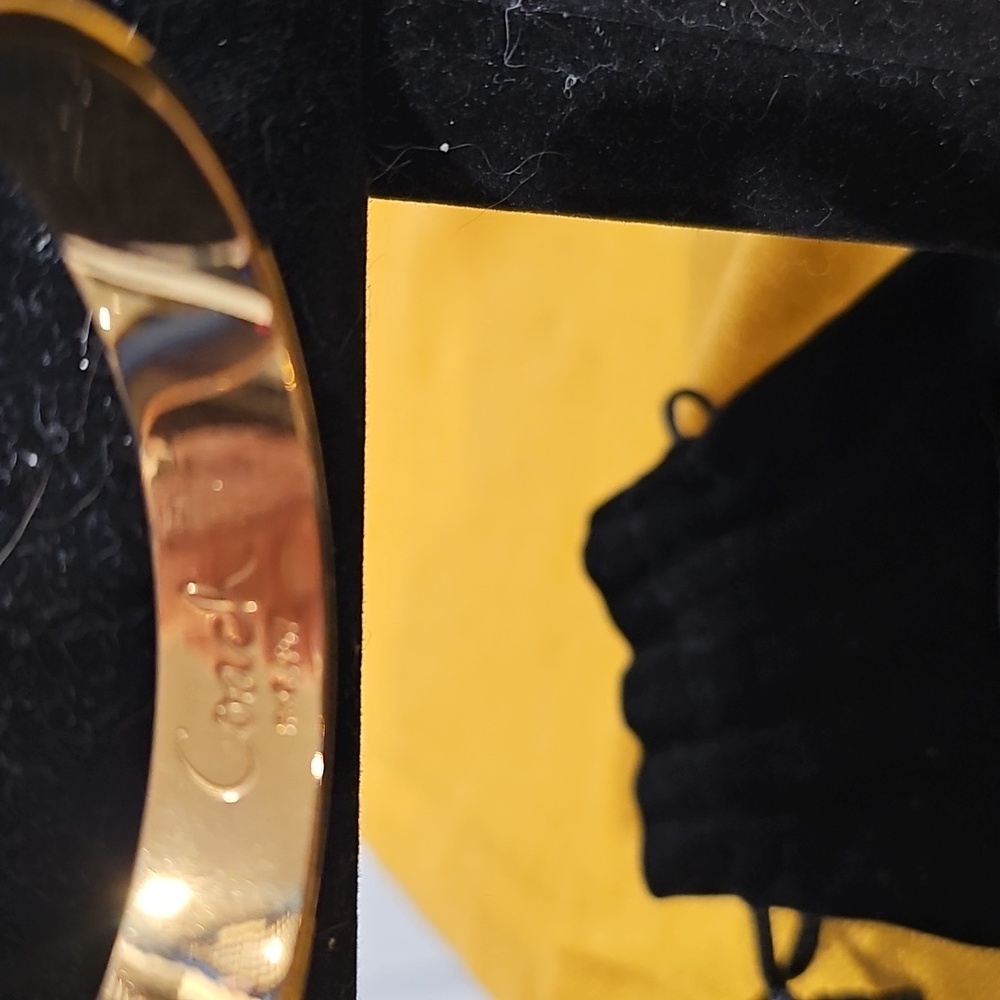 COACH Bangle Bracelet, GOLD TONE, Signature C Embossed - Picture 6 of 16